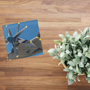 Posavasos De Vidrio Foto de avión, Aviación Divertida y Genial