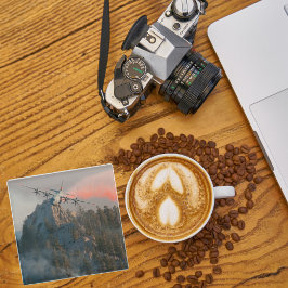 Posavasos De Vidrio Foto de avión, Guay Fun Aviation