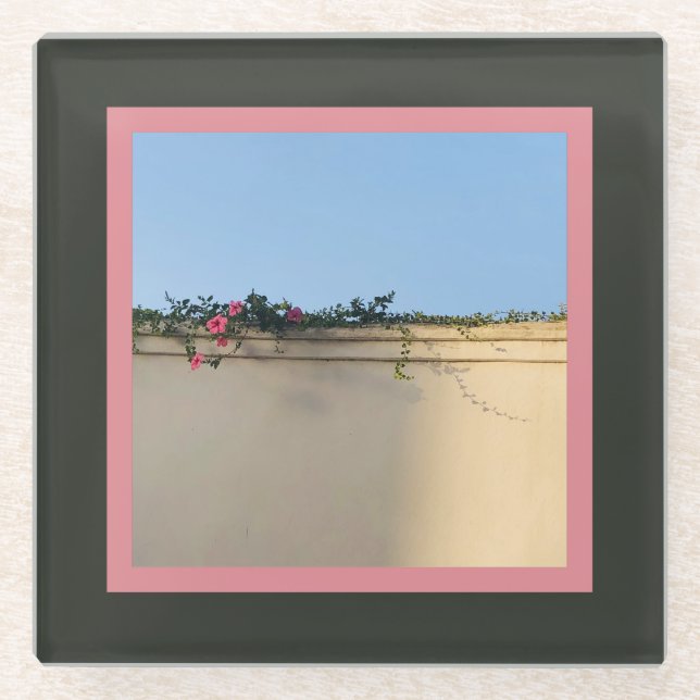 Posavasos De Vidrio Foto de momento de calma (Anverso)