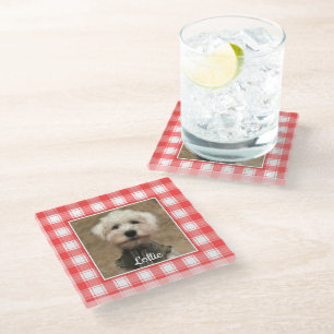 Posavasos De Vidrio Foto personalizado: comida para granja de campo ro