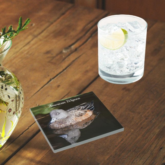 Posavasos De Vidrio Fotografía de la vitalidad estadounidense (In Situ Glass)