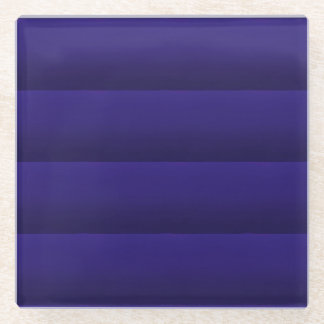 Posavasos De Vidrio four blue bands