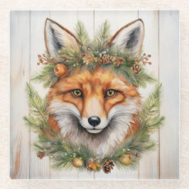 Posavasos De Vidrio Fox Navidades festivos