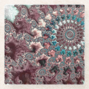 Posavasos De Vidrio Fractal bohemio