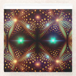 Posavasos De Vidrio Fractal Mandelbrot de Fantasía