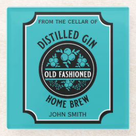 Posavasos De Vidrio Frasco de personalizado Gin