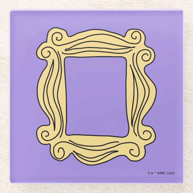 Posavasos De Vidrio FRIENDS™ | Marco de mirilla (Anverso)