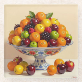 Posavasos De Vidrio „Frische Vielfalt – Die Kraft des Obstes“