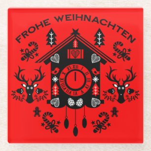 Posavasos De Vidrio Frohe Weihnachten