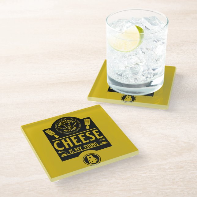 Posavasos De Vidrio Fromage Artisan (Angular)