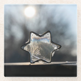 Posavasos De Vidrio „Frosty Star“ Gefrorener Stern
