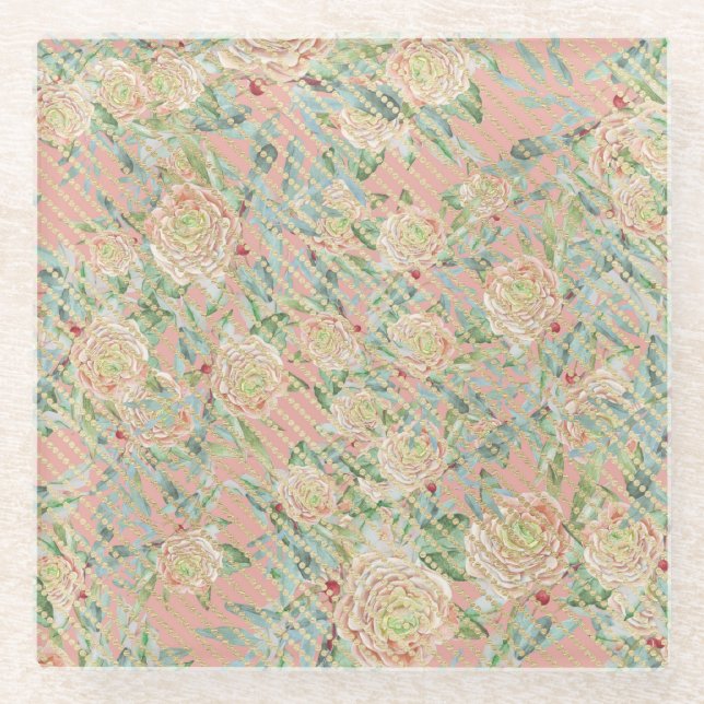 Posavasos De Vidrio Fruta naranja (Anverso)