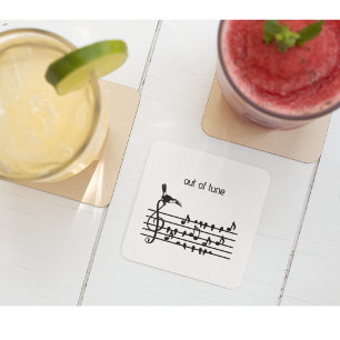 Posavasos De Vidrio Fuera de tono, Tucán y pájaros cantores personal d