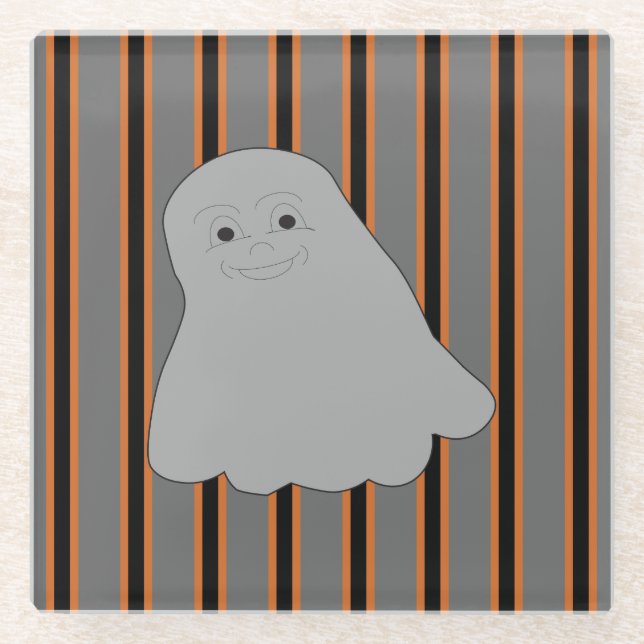 Posavasos De Vidrio Fun and Fancy Halloween Ghosts (Anverso)