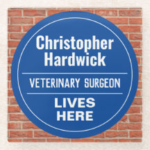 Fun Veterinario Surgeon Wall Plaque Style