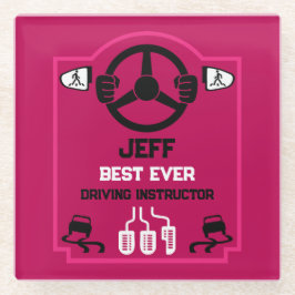 Posavasos De Vidrio Funny Driving Instructor Gift