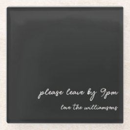 Posavasos De Vidrio Funny Quote Introvert Humor Custom Black White