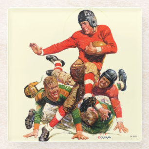 Posavasos De Vidrio Fútbol de la universidad