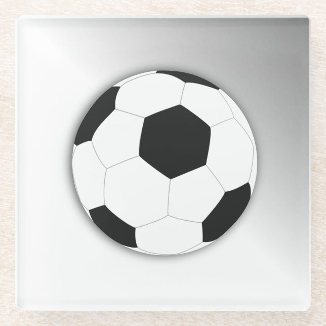 Posavasos De Vidrio Fútbol Deporte (Anverso)
