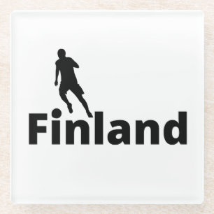 Posavasos De Vidrio Fútbol en Finlandia