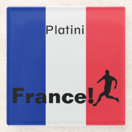 Posavasos De Vidrio Fútbol Francia, personalizable
