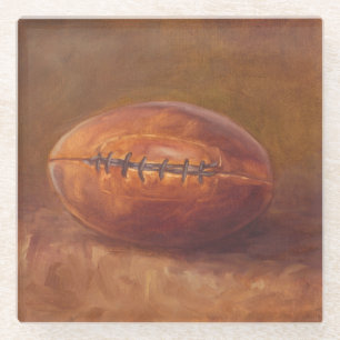 Posavasos De Vidrio Fútbol rústico de los deportes el  