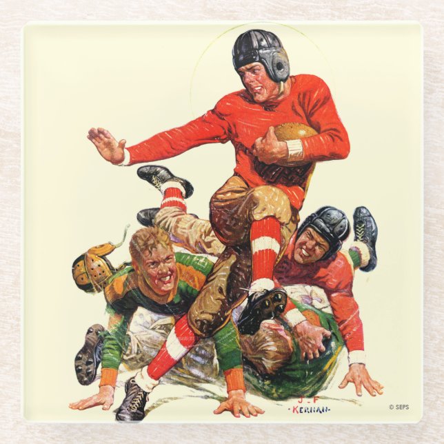 Posavasos De Vidrio Fútbol Universitario (Anverso)