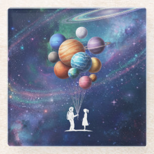 Posavasos De Vidrio Galaxia