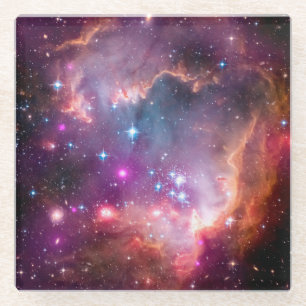 Posavasos De Vidrio Galaxia Estrellas del espacio exterior Nebulosa in