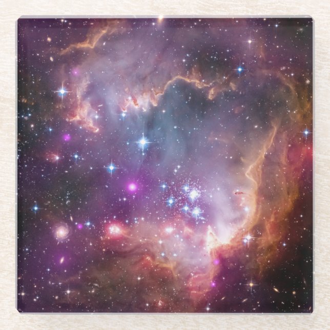 Posavasos De Vidrio Galaxia Estrellas del espacio exterior Nebulosa in (Anverso)