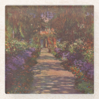 Posavasos De Vidrio Garden Way - Claude Monet - c1902