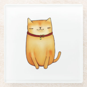 Posavasos De Vidrio Gato