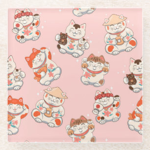 Posavasos De Vidrio Gatos cortos