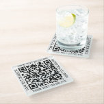 Posavasos De Vidrio Generador de código QR Modern Business Promotion<br><div class="desc">Compartir cualquier sitio web con personalizados escaneables códigos QR de vidrio cuadrado. Para crear su propio código QR mediante el generador, simplemente escriba la dirección URL del sitio web en la plantilla. Todo el texto es sencillo de personalizar o borrar, y los colores y fuentes también son fáciles de cambiar...</div>