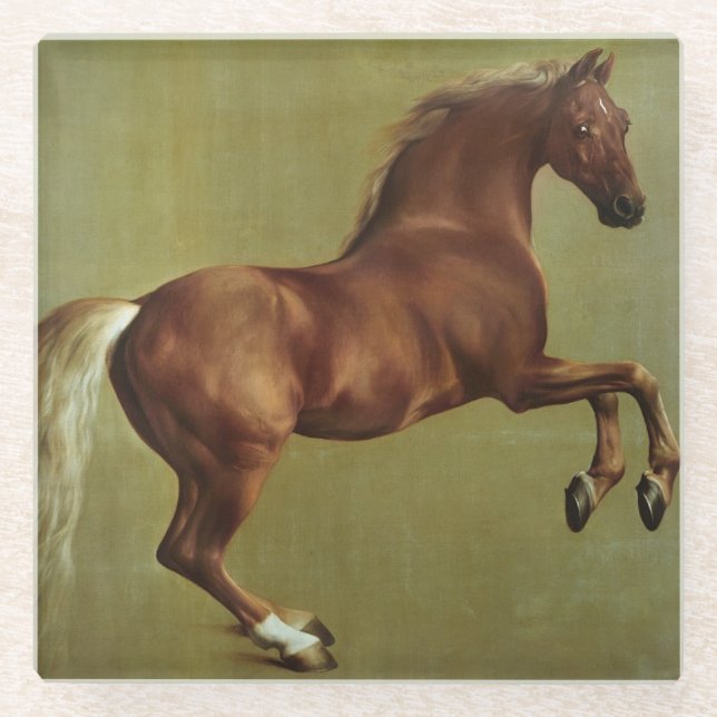 Posavasos De Vidrio George Stubbs| Silbato, 1762 (Anverso)