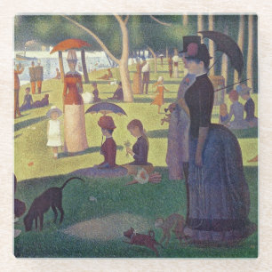 Posavasos De Vidrio Georges Pierre Seurat   Domingo por la tarde en la