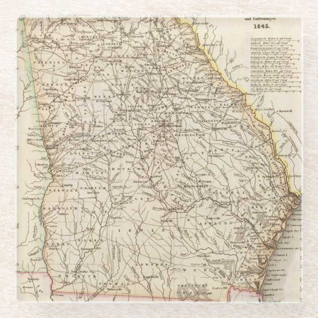 Posavasos De Vidrio Georgia 14 (Anverso)
