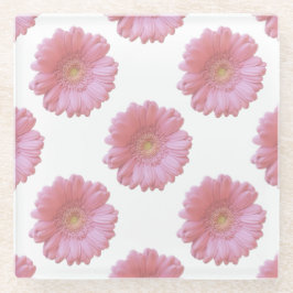 Posavasos De Vidrio Gerbera daisy rosa pálido