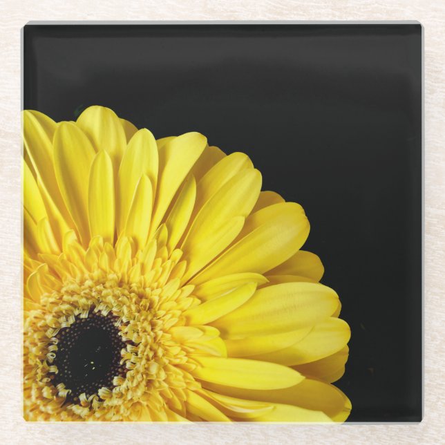 Posavasos De Vidrio Gerbera Flower (Anverso)