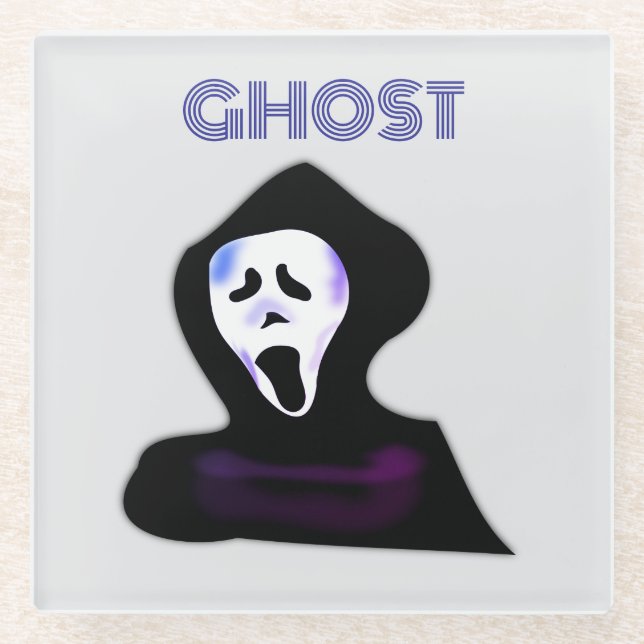 POSAVASOS DE VIDRIO GHOST HALWEEN (Anverso)