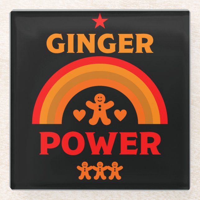 Posavasos De Vidrio Ginger Hair Pride (Anverso)