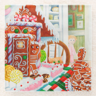 Posavasos De Vidrio GINGERBREAD SURPRISE Vidrio Bebida