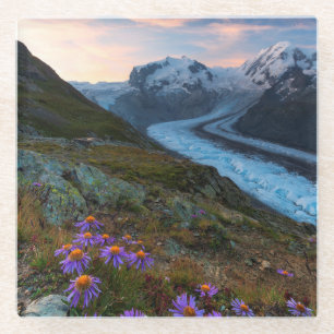 Posavasos De Vidrio Glaciar el Suiza de Monte Rosa