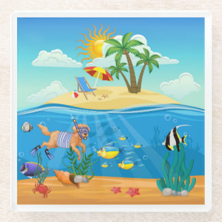 Posavasos De Vidrio Glass Coaster