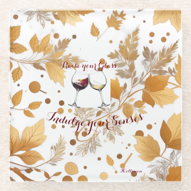 Posavasos De Vidrio Glass Coaster (Anverso)