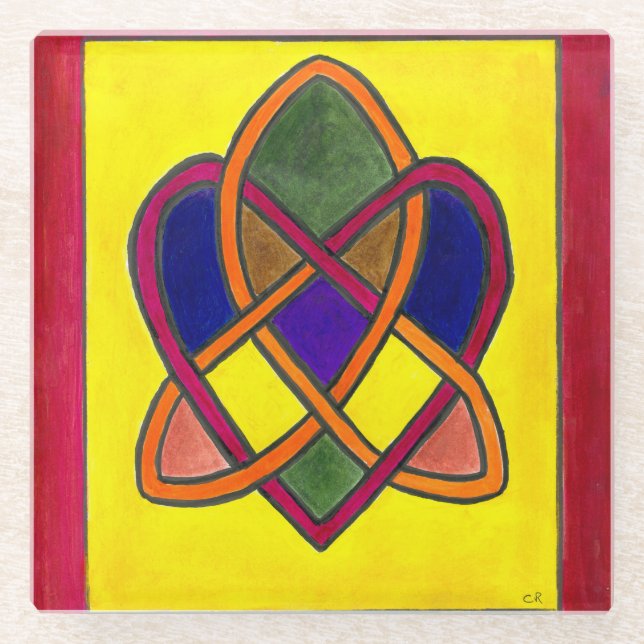 Posavasos De Vidrio Glass Coaster (Anverso)