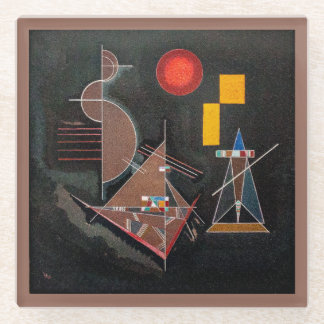Posavasos De Vidrio Glass COASTER - Abstract - Wassily Kandinsky