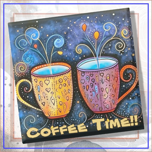 Posavasos De Vidrio Glass COASTER - Coffee Time (Subido por el creador)