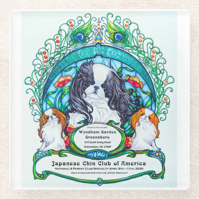 Posavasos De Vidrio Glass Coaster - Especialidad JCCA 2025 (Anverso)