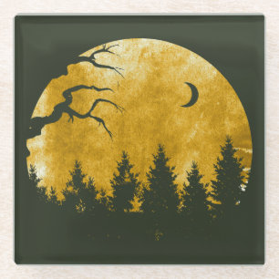 Posavasos De Vidrio Golden Woods